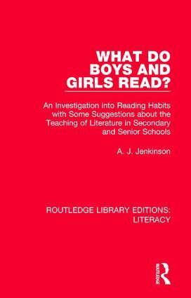 A. J. Jenkinson - What do Boys and Girls Read?, Inbunden