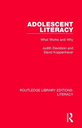 Judith Davidson, David Koppenhaver - Adolescent Literacy, Häftad