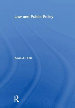 bokomslag Law and Public Policy