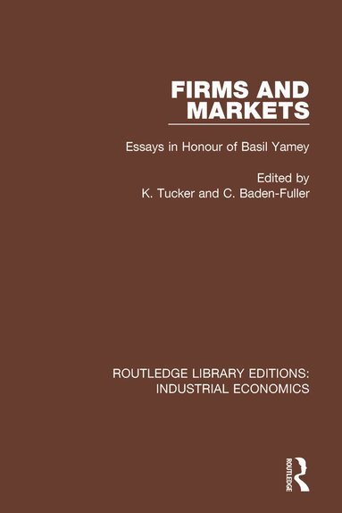 bokomslag Firms and Markets