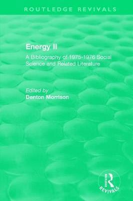 Routledge Revivals: Energy II (1977) 1