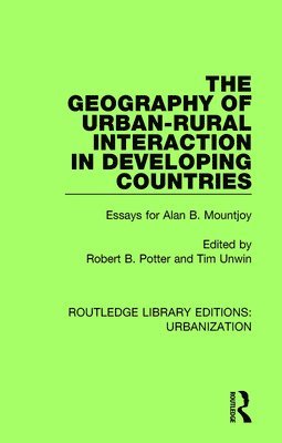 The Geography of Urban-Rural Interaction in Developing Countries 1