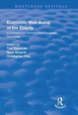 bokomslag Economic Well-Being of the Elderly