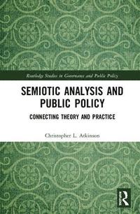 bokomslag Semiotic Analysis and Public Policy