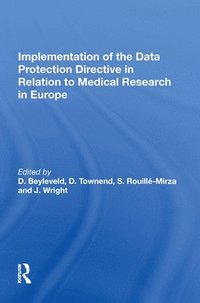 bokomslag Implementation of the Data Protection Directive in Relation to Medical Research in Europe