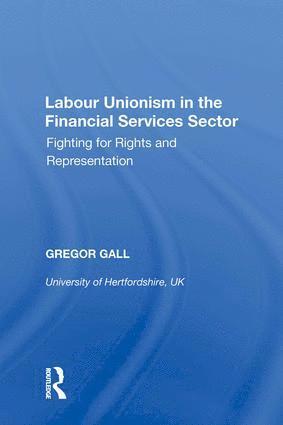 bokomslag Labour Unionism in the Financial Services Sector