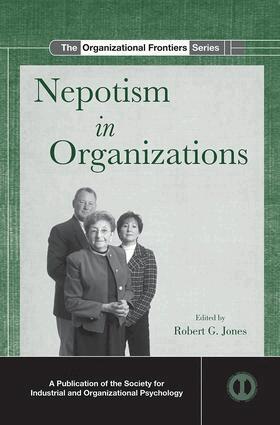 Robert G. Jones - Nepotism in Organizations, Häftad