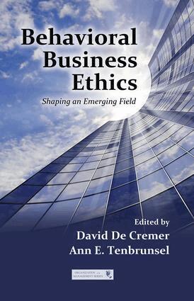 David De Cremer, Ann E. Tenbrunsel - Behavioral Business Ethics, Häftad