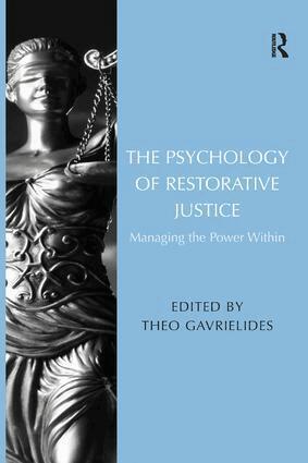 Theo Gavrielides - Psychology of Restorative Justice, Häftad