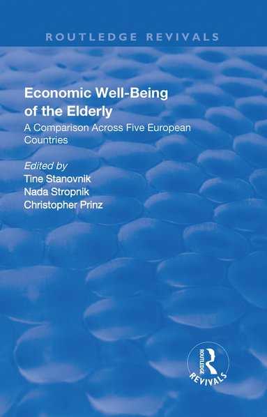 bokomslag Economic Well-Being of the Elderly