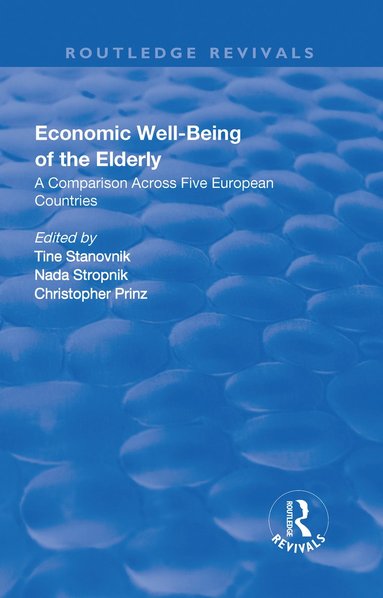 bokomslag Economic Well-Being of the Elderly