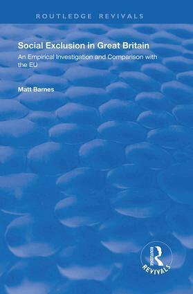 Matt Barnes - Social Exclusion in Great Britain, Inbunden