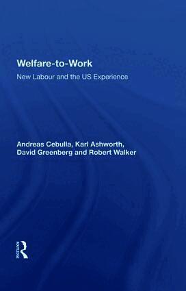 Andreas Cebulla - Welfare-to-Work, Inbunden
