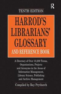 bokomslag Harrod's Librarians' Glossary and Reference Book