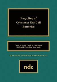 bokomslag Recycling of Consumer Dry Cell Batteries