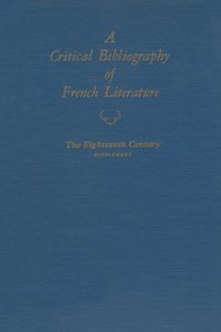 bokomslag Critical Bibliography of French Literature