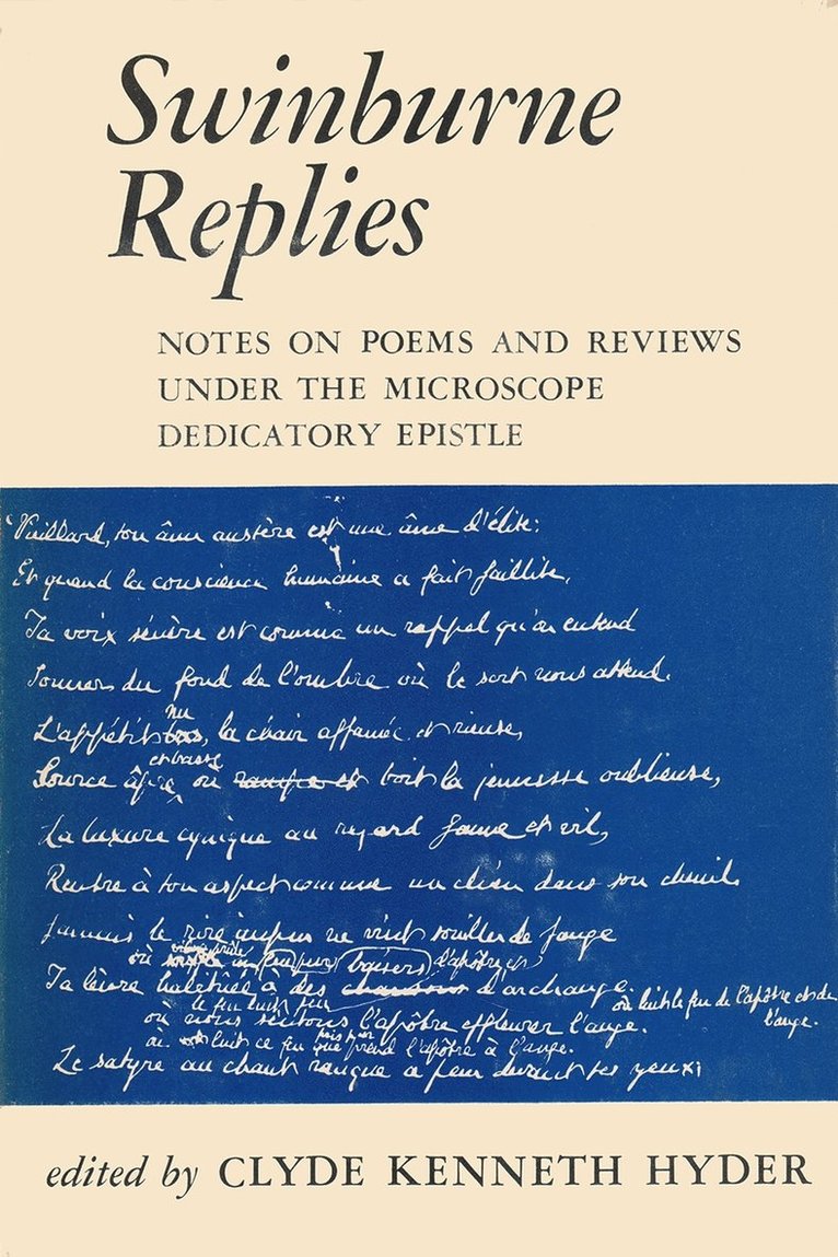 Hyder - Swinburne Replies, Häftad