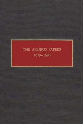 bokomslag The Andros Papers 1679-1680