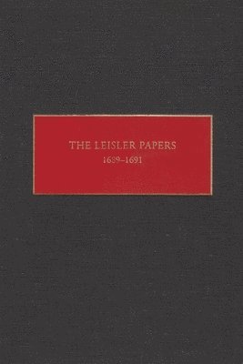 Leisler Papers, 1689-1691