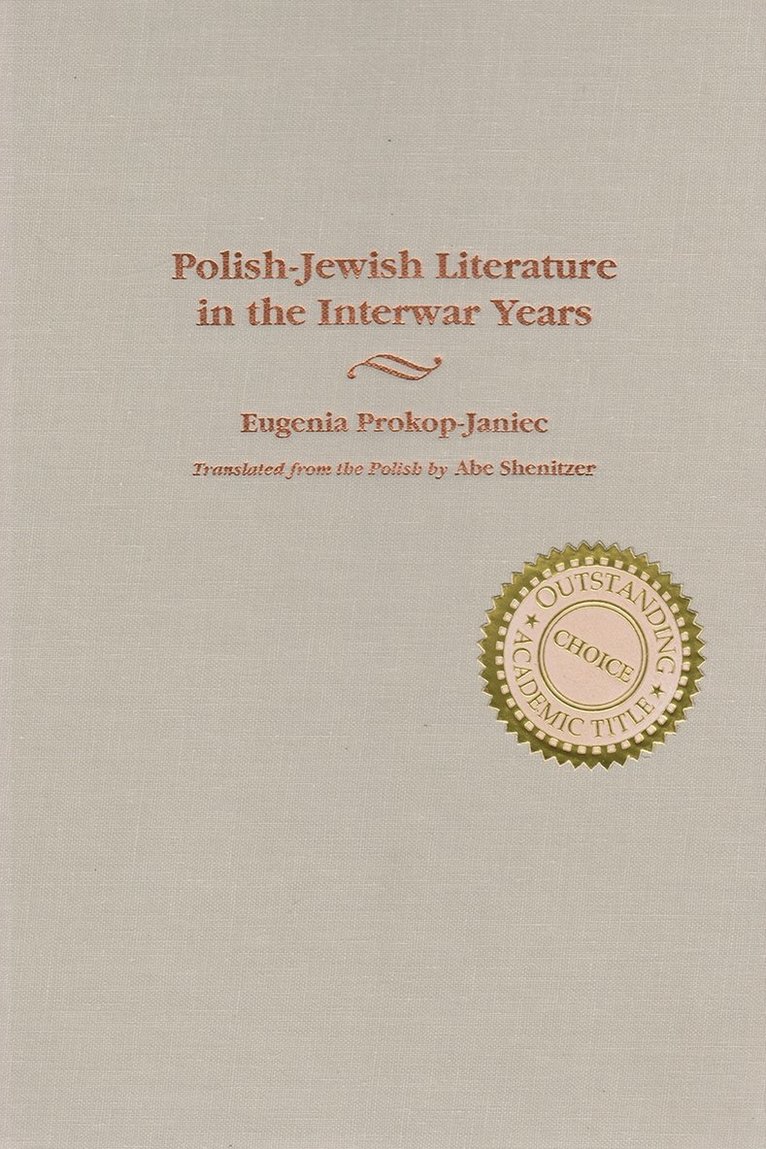 Polish-Jewish Literature in the Interwar Years 1