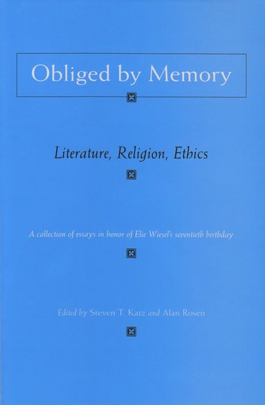 bokomslag Obliged by Memory