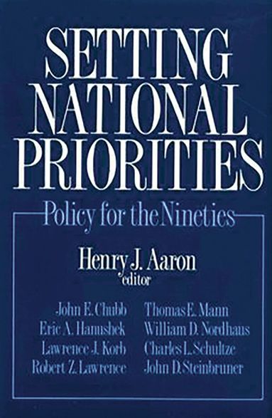 Henry J. Aaron - Setting National Priorities, Häftad