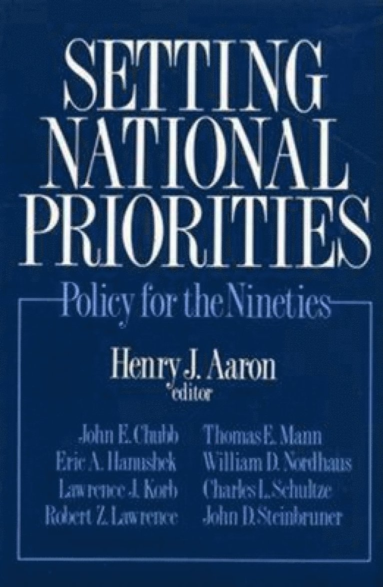 Henry J. Aaron, Henry Aaron - Setting National Priorities, Häftad