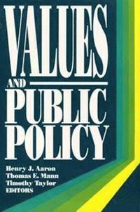 bokomslag Values and Public Policy