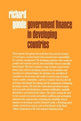 Government Finance in Developing Countries 1