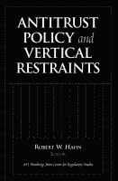 bokomslag Antitrust Policy and Vertical Restraints