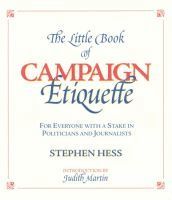 bokomslag Little Book of Campaign Etiquette