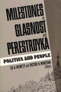 bokomslag Milestones in Glasnost and Perestroyka