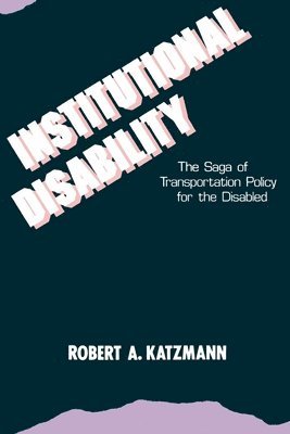 bokomslag Institutional Disability