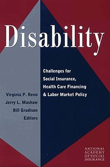 Virginia P. Reno, Jerry L. Mashaw, Bill Gradison - Disability, Häftad