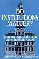 bokomslag Do Institutions Matter?