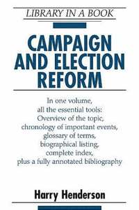 bokomslag Campaign and Election Reform