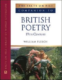 bokomslag Facts on File Companion to British Poetry