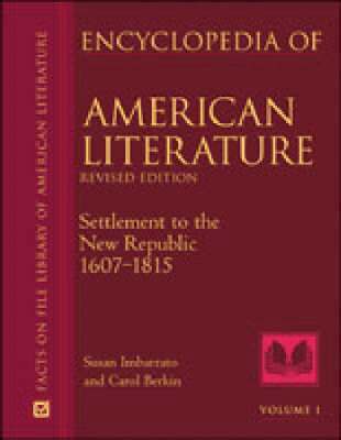 Facts On File - Encyclopedia of American Literature, Inbunden