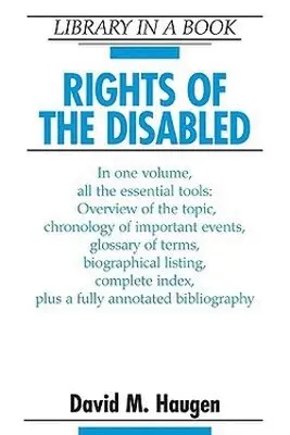 David M. Haugen - Rights of the Disabled, Inbunden. Tillgänglighet: Tillfälligt slut