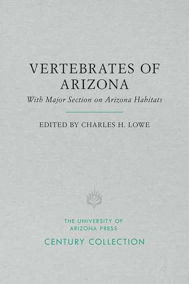 bokomslag Vertebrates of Arizona
