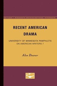 bokomslag Recent American Drama - American Writers 7