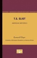 bokomslag T.S. Eliot - American Writers 8: University of Minnesota Pamphlets on American Writers