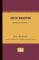 bokomslag Edith Wharton - American Writers 12: University of Minnesota Pamphlets on American Writers
