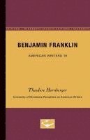 bokomslag Benjamin Franklin - American Writers 19: University of Minnesota Pamphlets on American Writers