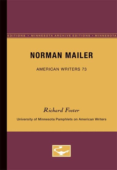 Richard Foster - Norman Mailer - American Writers 73, Häftad