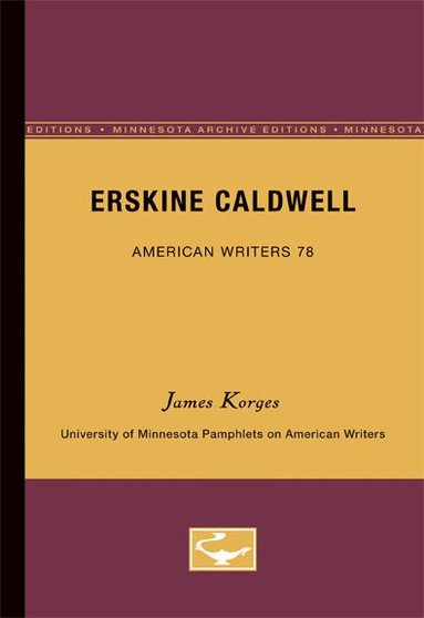 James Korges - Erskine Caldwell - American Writers 78, Häftad
