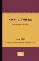 bokomslag Henry D. Thoreau - American Writers 90: University of Minnesota Pamphlets on American Writers