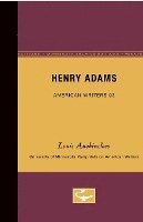 bokomslag Henry Adams - American Writers 93