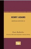 bokomslag Henry Adams - American Writers 93: University of Minnesota Pamphlets on American Writers