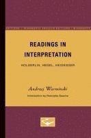 bokomslag Readings in Interpretation: Holderlin, Hegel, Heidegger Volume 26